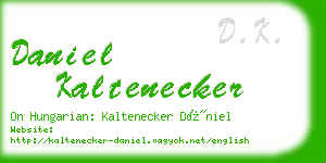 daniel kaltenecker business card